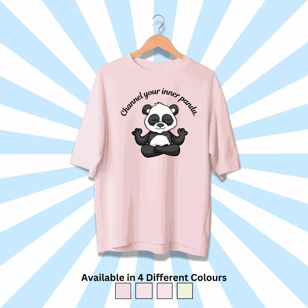 Channel your Inner Panda Oversized Tee