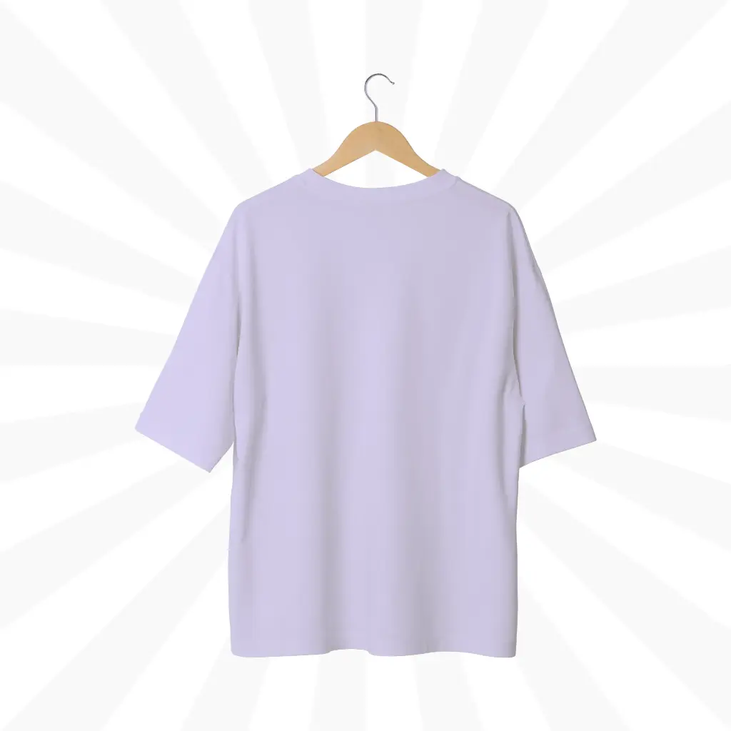 Plain Lavender Oversized Tee