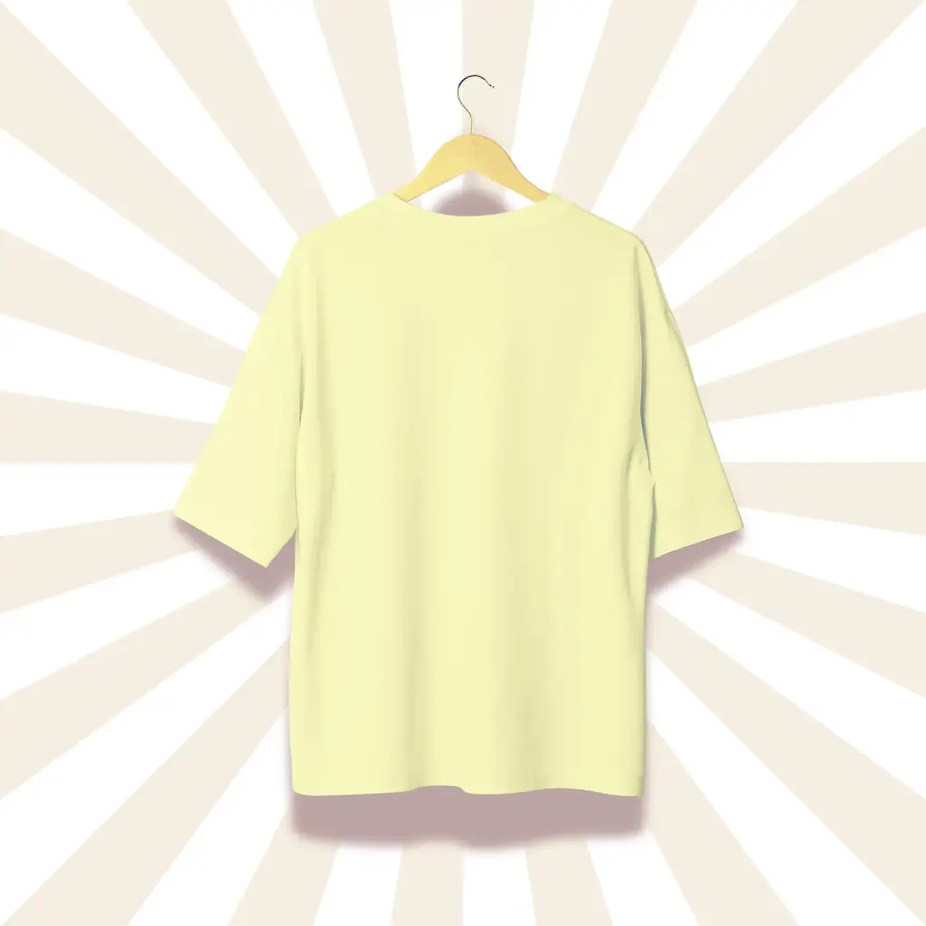 Plain Beige Oversized Tee
