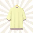 Plain Beige Oversized Tee
