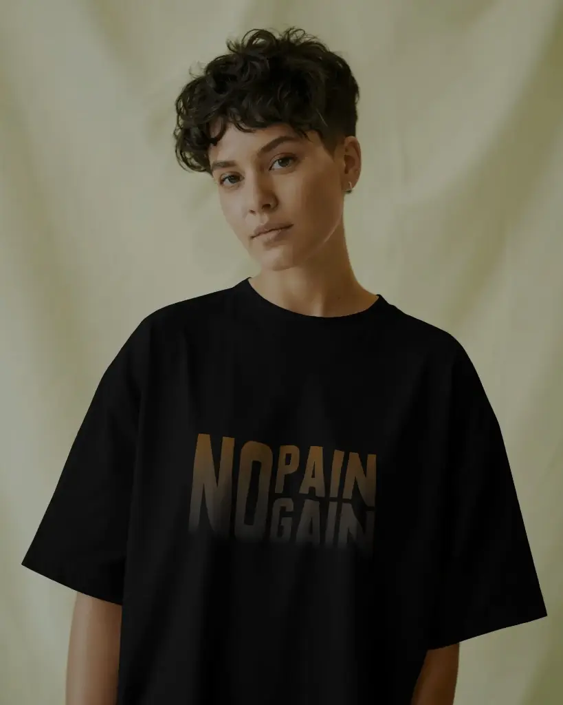 No Pain, No Gain Oversized Tee