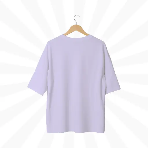 Plain Lavender Oversized Tee