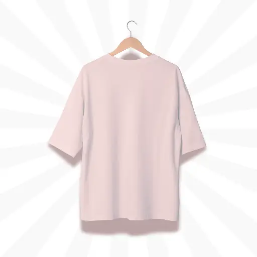 Plain Baby Pink Oversized Tee
