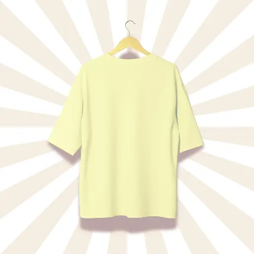 Plain Beige Oversized Tee