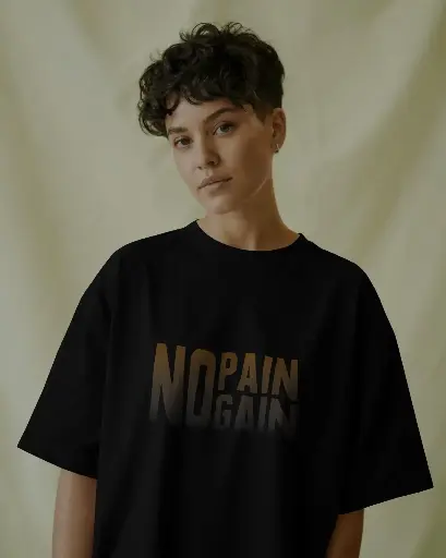 No Pain, No Gain Oversized Tee